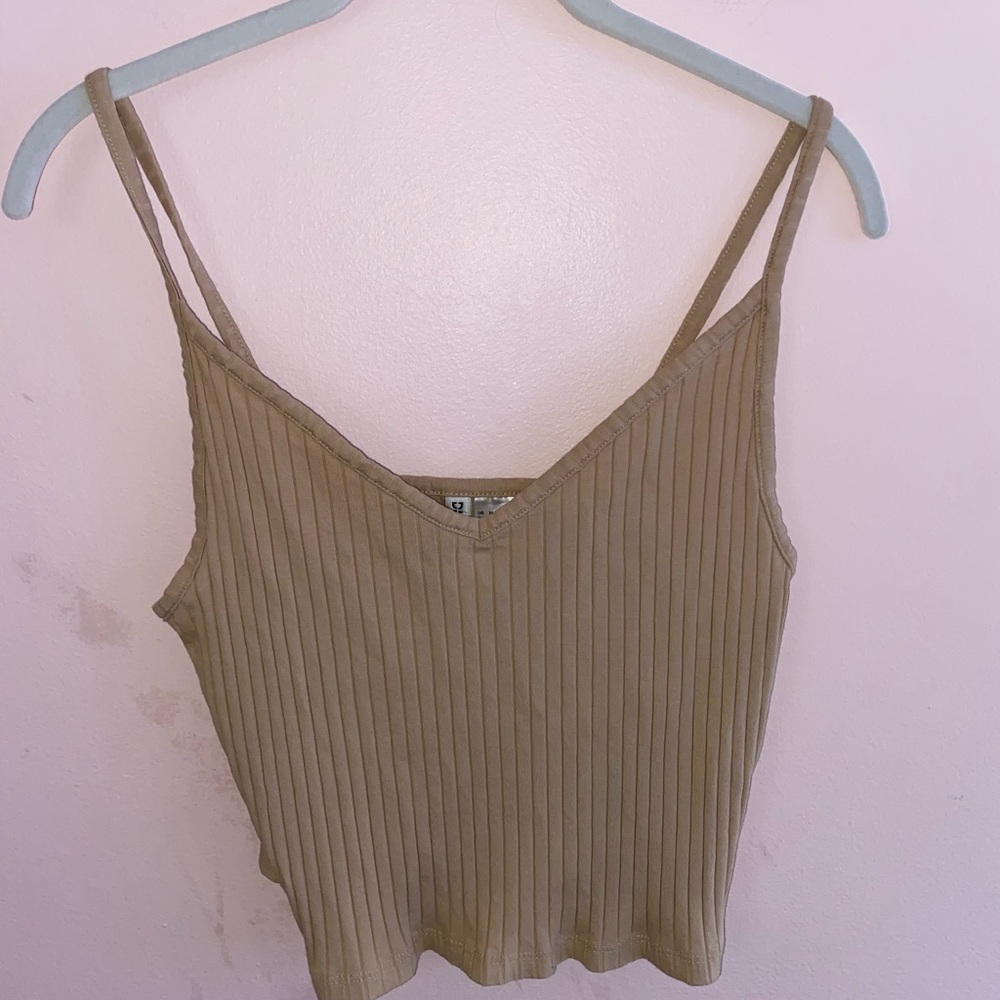 Nude Ribbed Tank